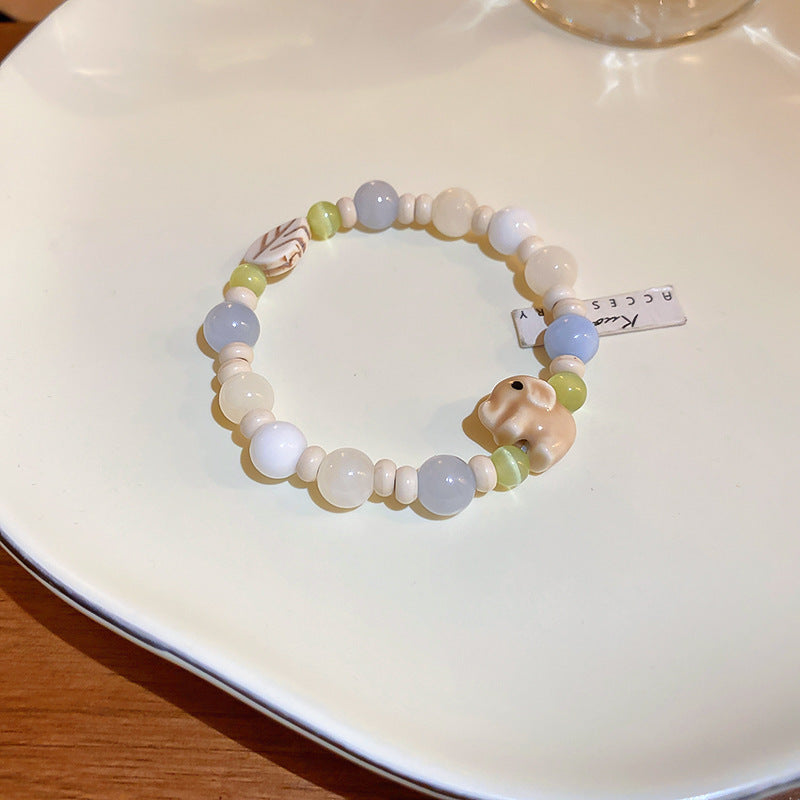 Multi-style cat’s eye and pearl bracelet collection – chic women’s accessories