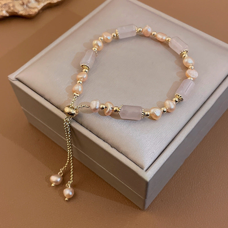 Multi-style cat’s eye and pearl bracelet collection – chic women’s accessories