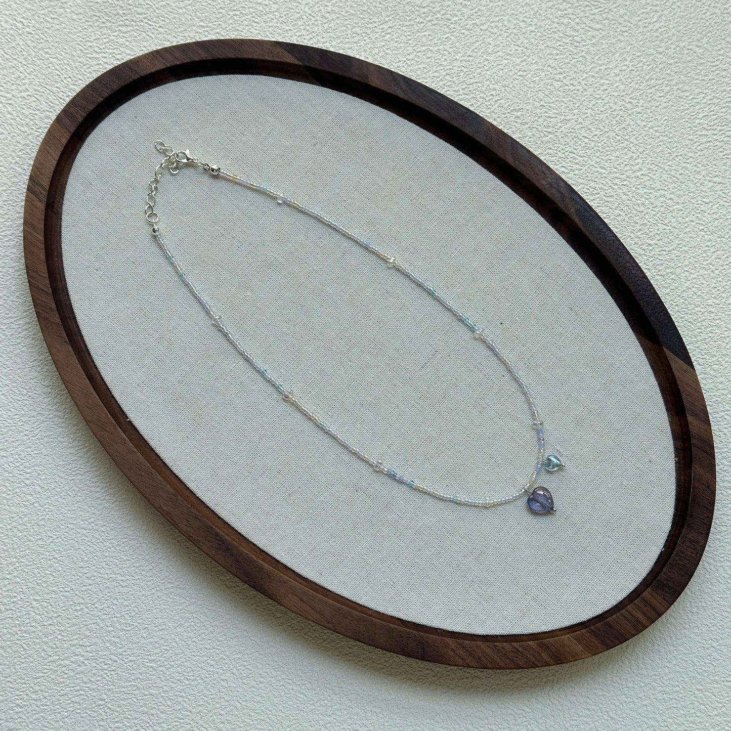 Romantic handcrafted beaded necklace inspired by the stars