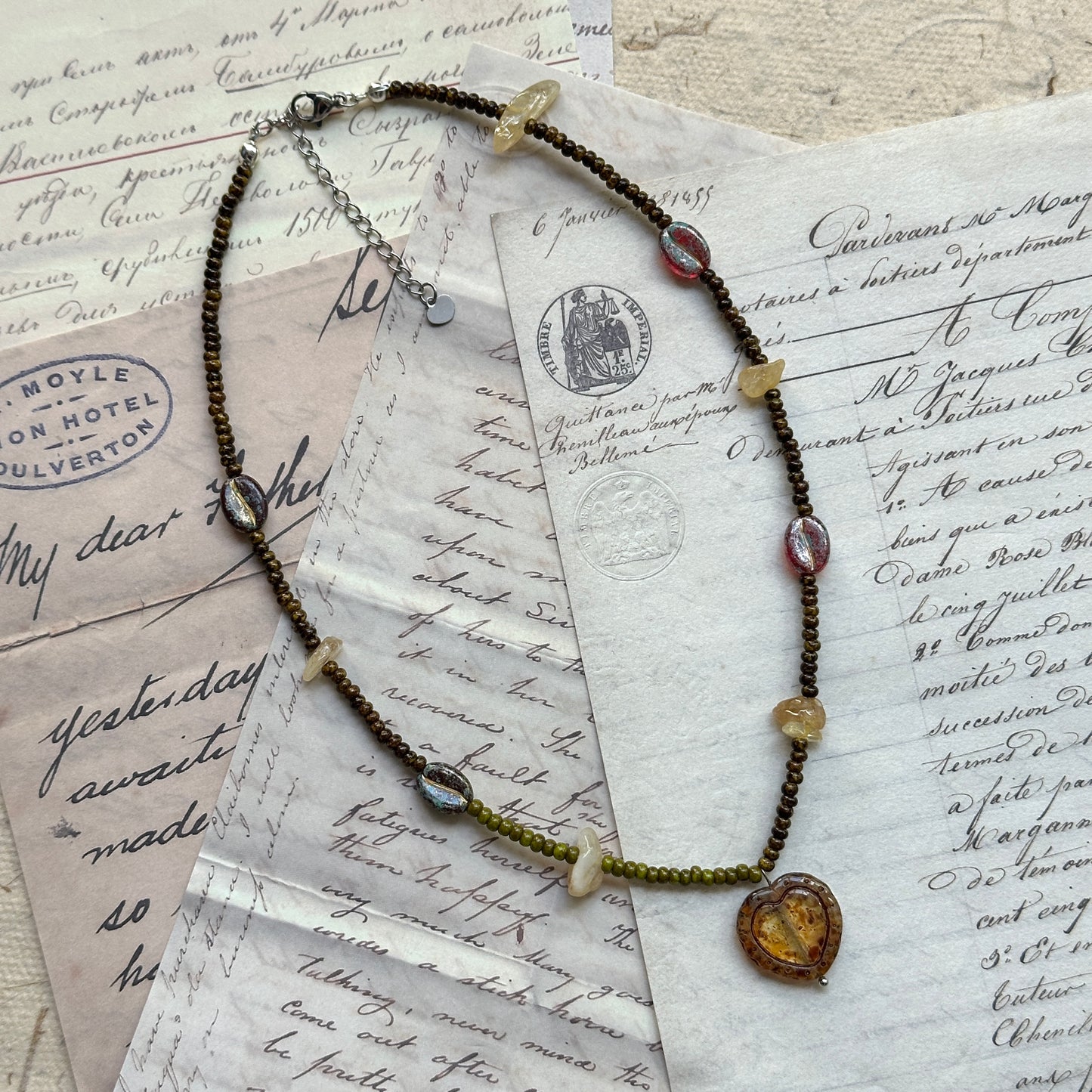 Collar de corazón Aurora