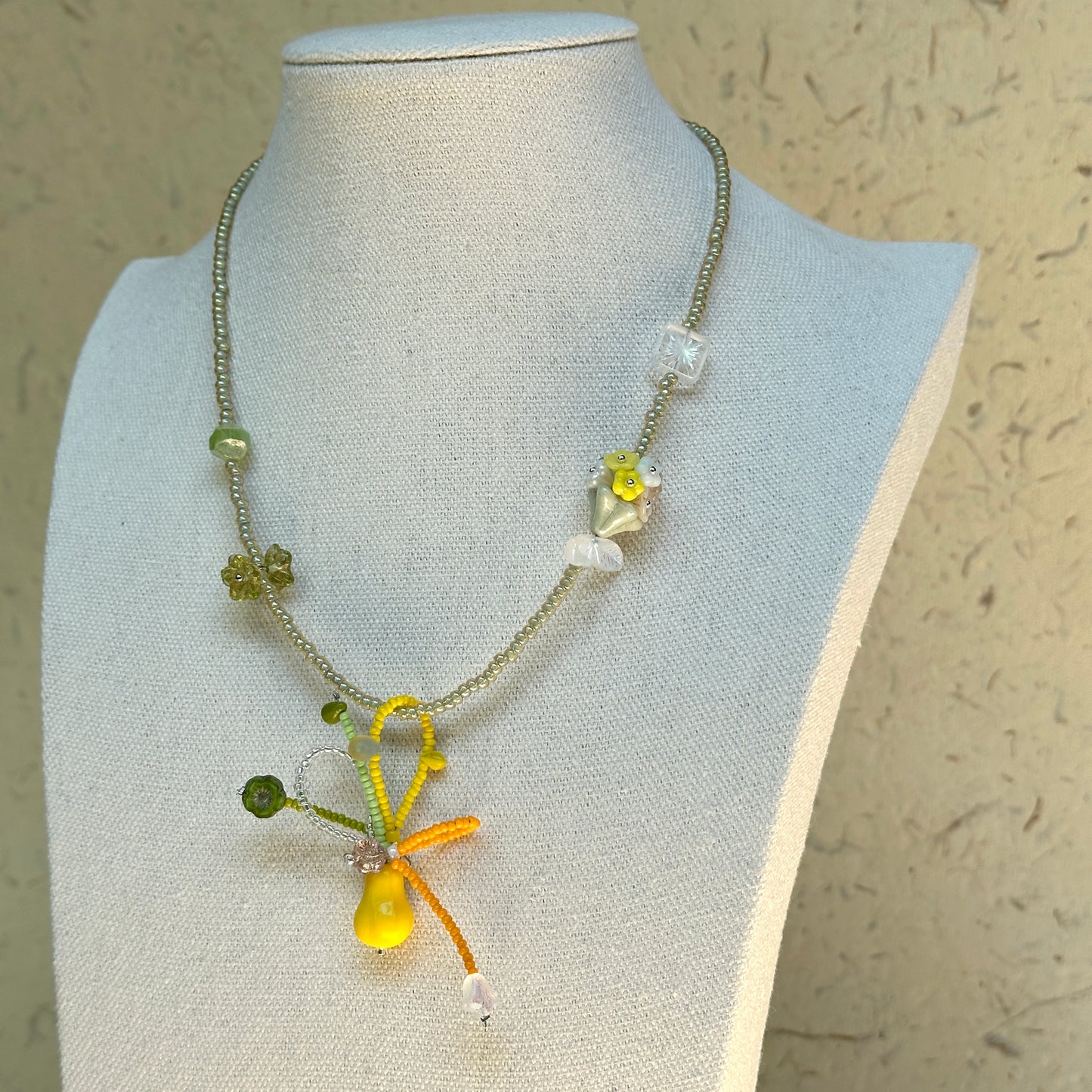 Gift box and velvet pouch packaging – Golden Pear Bloom Necklace