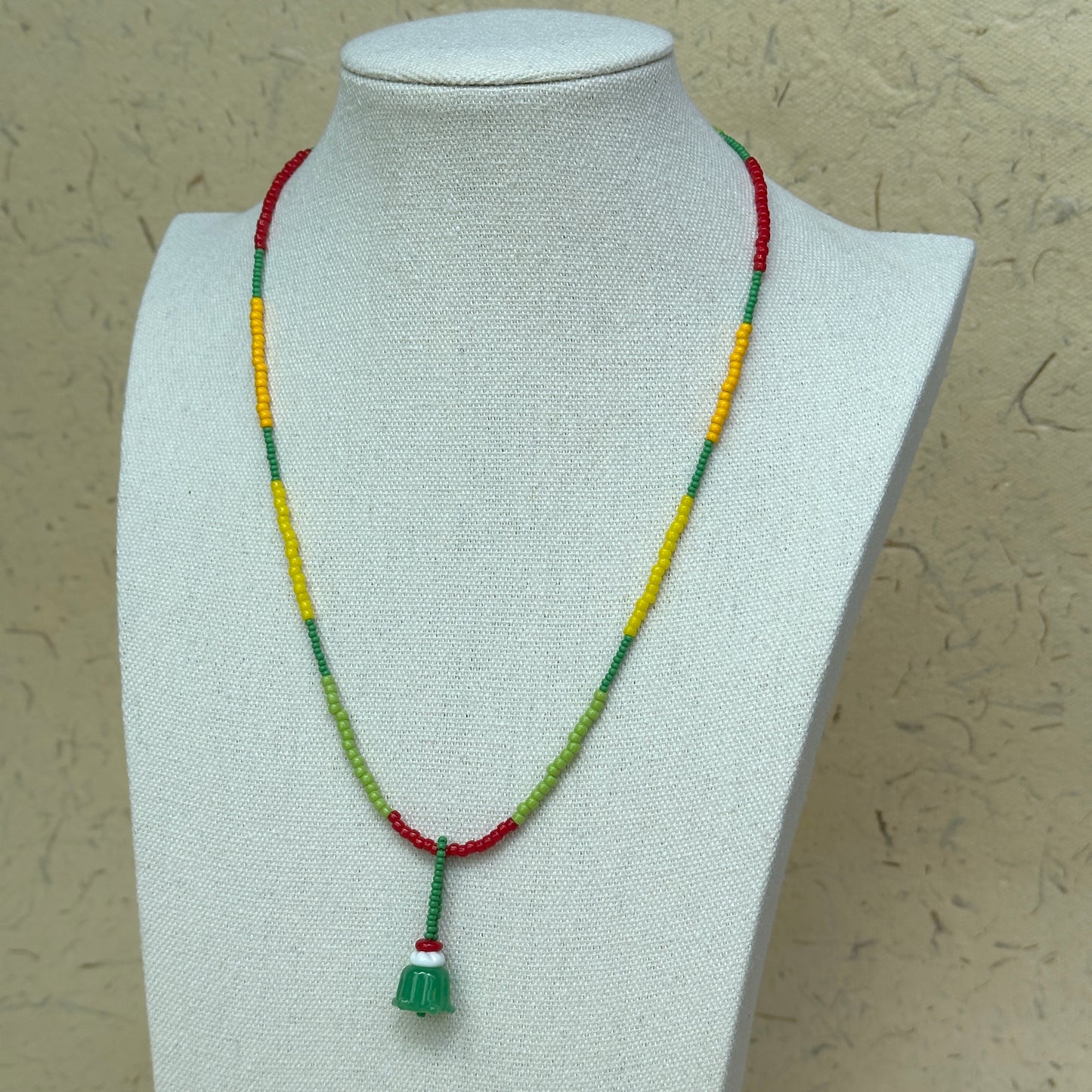 Model wearing Petit Gateau Charm Necklace, lightweight everyday style