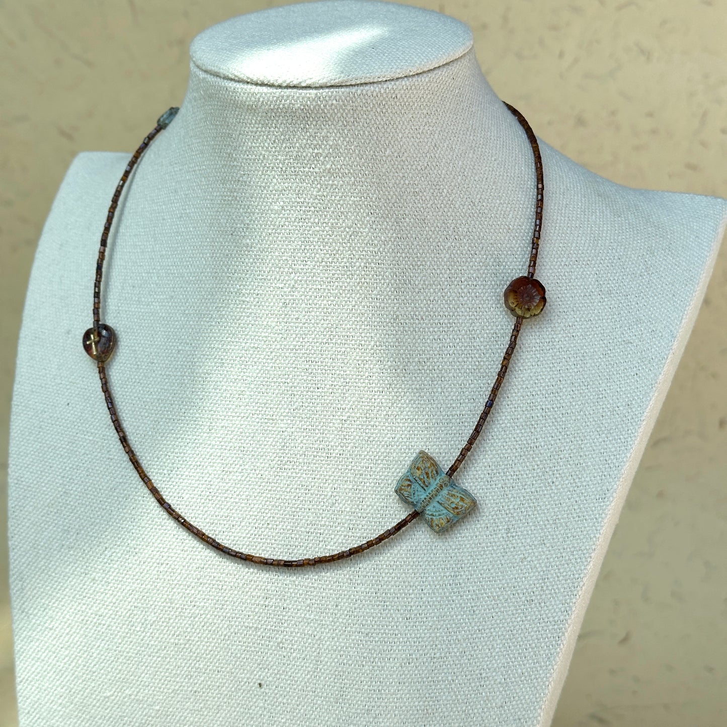 Rustic Butterfly Necklace