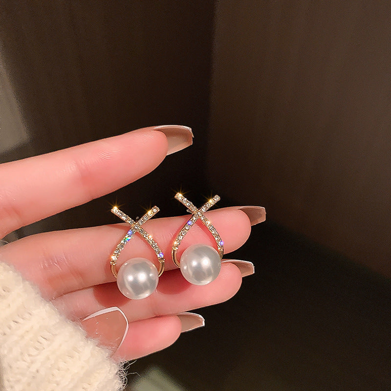 Vintage Pearl Stud Earrings Series – Courtly Chic Light Luxury