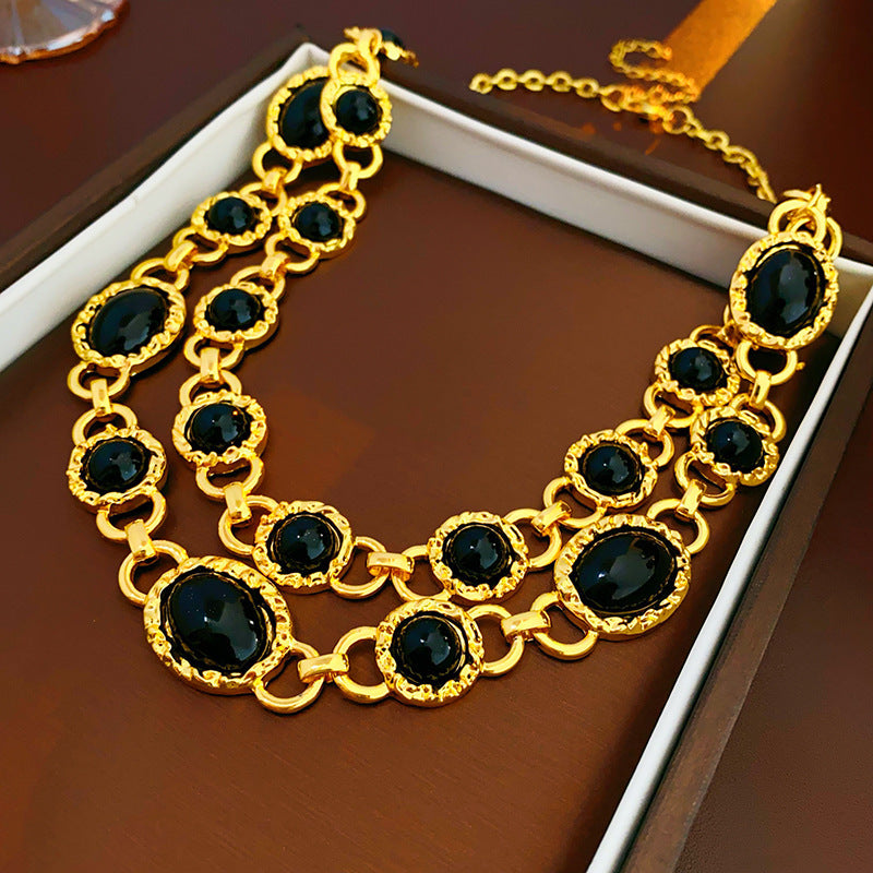 Medieval Luxe Statement Necklace – Vintage Geometric Series