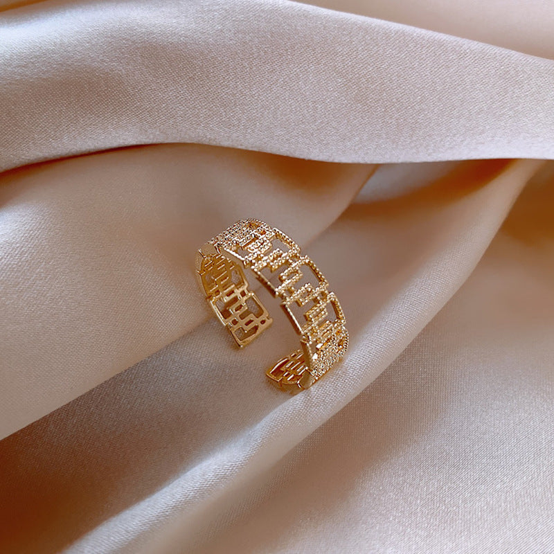 Baroque Pearl Tulip Open Ring – Korean Sweet Chic Series