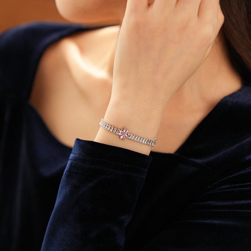 Petal Sparkle Tennis Bracelet