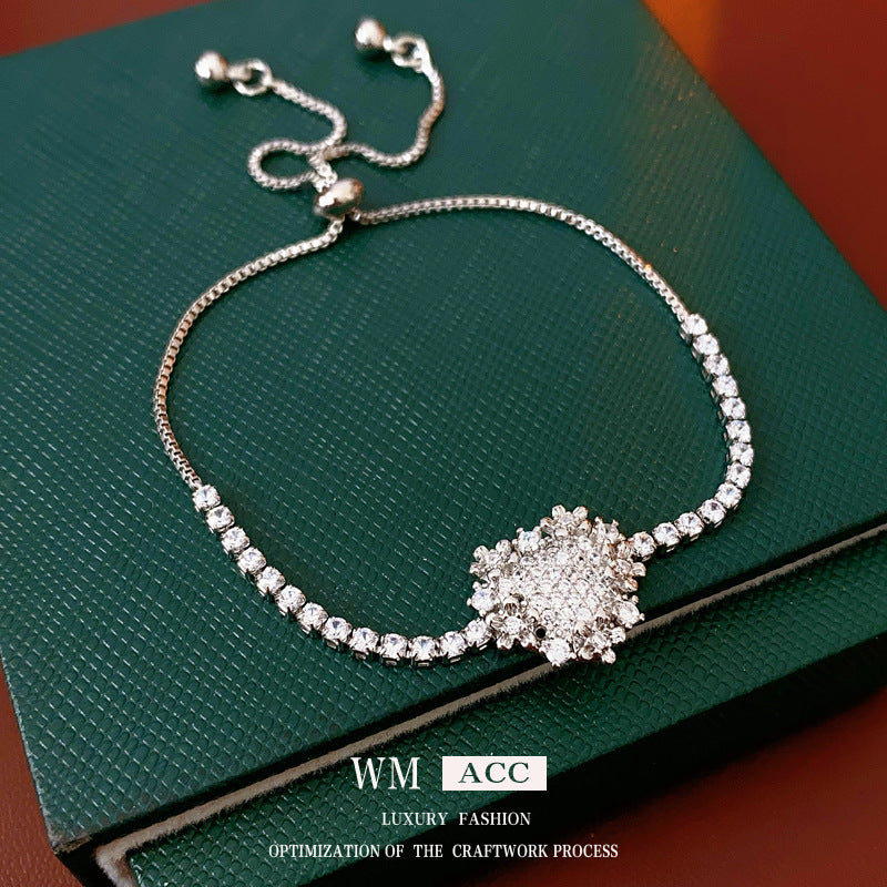Vintage Geometric Zircon Bracelet Series – Minimalist Chic Elegance