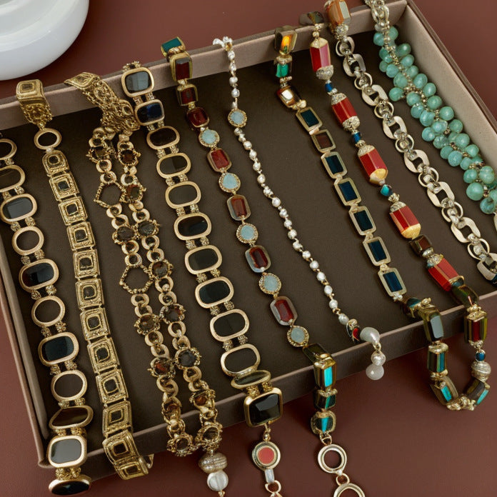 Medieval Luxe Statement Necklace – Vintage Geometric Series
