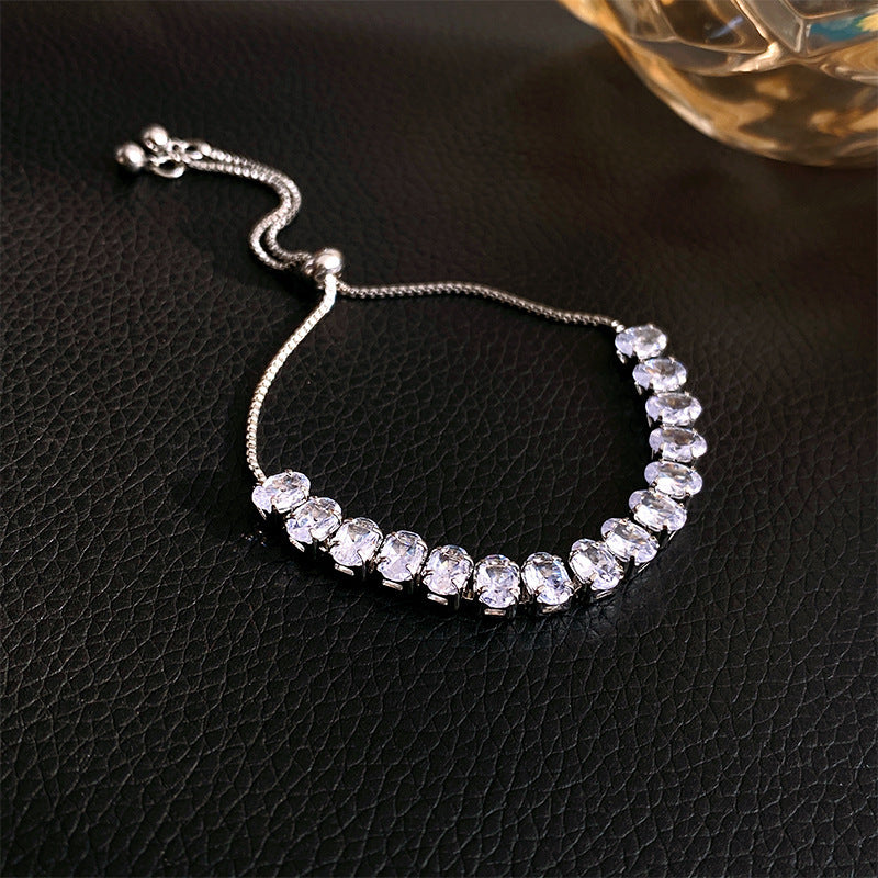 Zircon Adjustable Bracelet Series – Light Luxury & Chic Elegance
