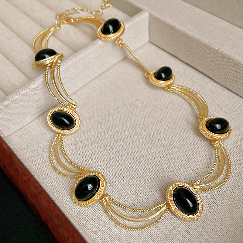 Medieval Luxe Statement Necklace – Vintage Geometric Series
