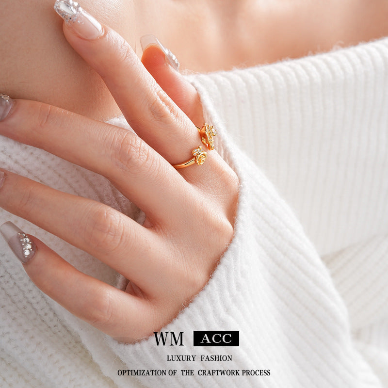 Baroque Pearl Tulip Open Ring – Korean Sweet Chic Series