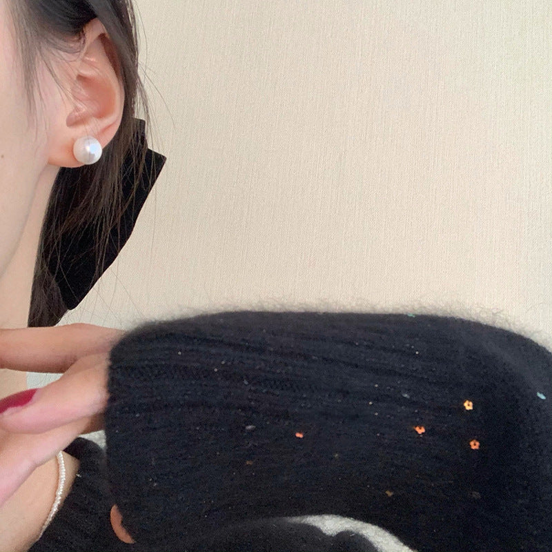 Vintage Pearl Stud Earrings Series – Courtly Chic Light Luxury