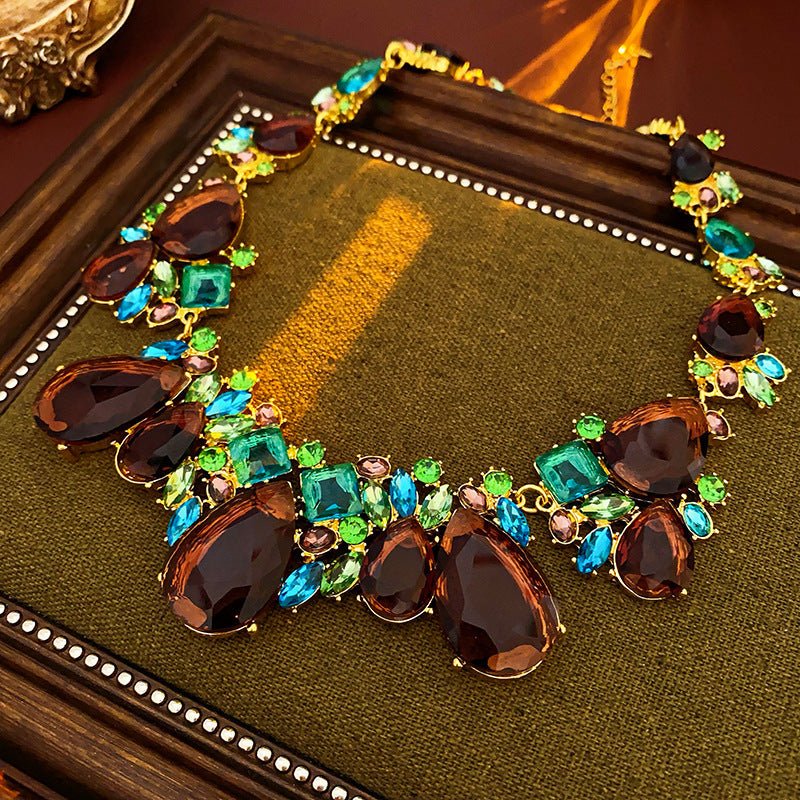 Medieval Luxe Statement Necklace – Vintage Geometric Series