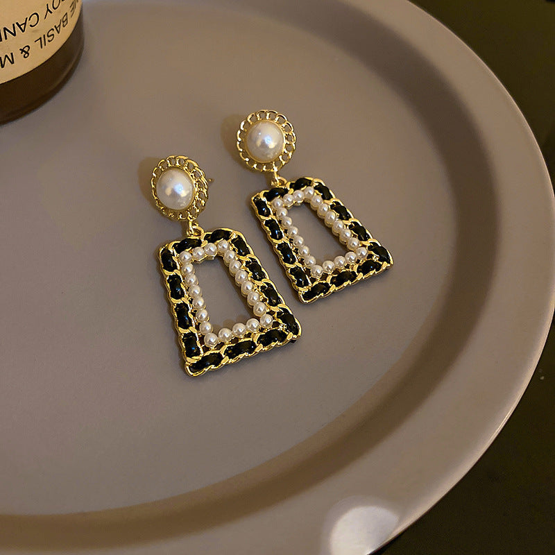 Camellia & Bow Earring Collection – Chic Light Luxury Retro Series