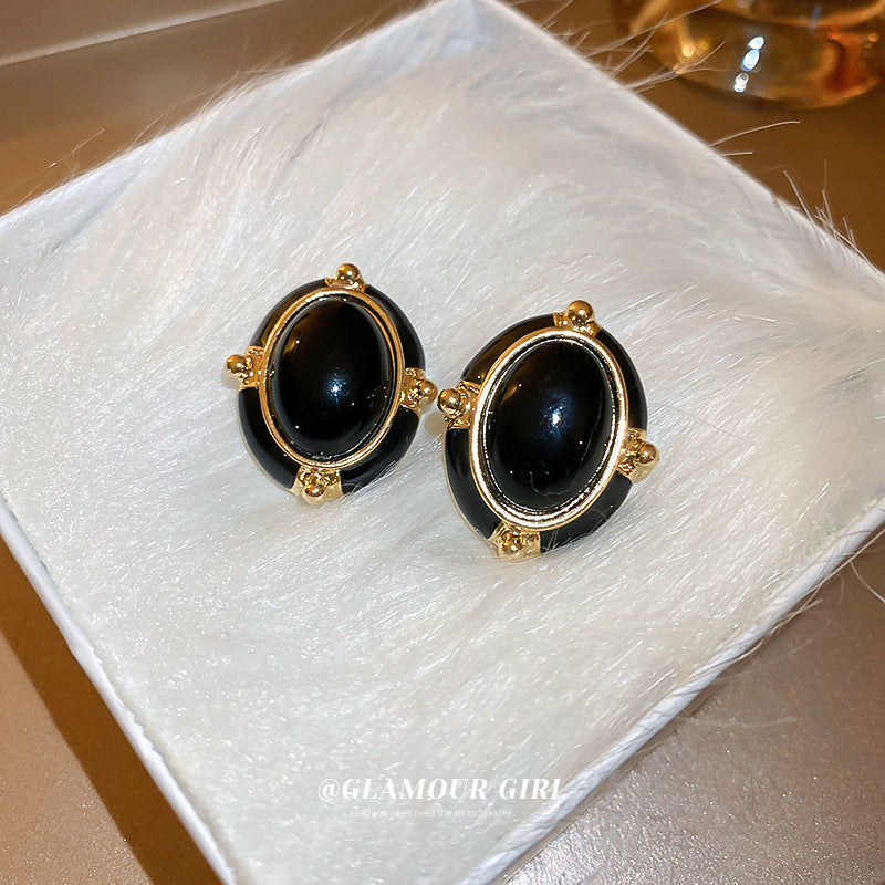 Camellia & Bow Earring Collection – Chic Light Luxury Retro Series