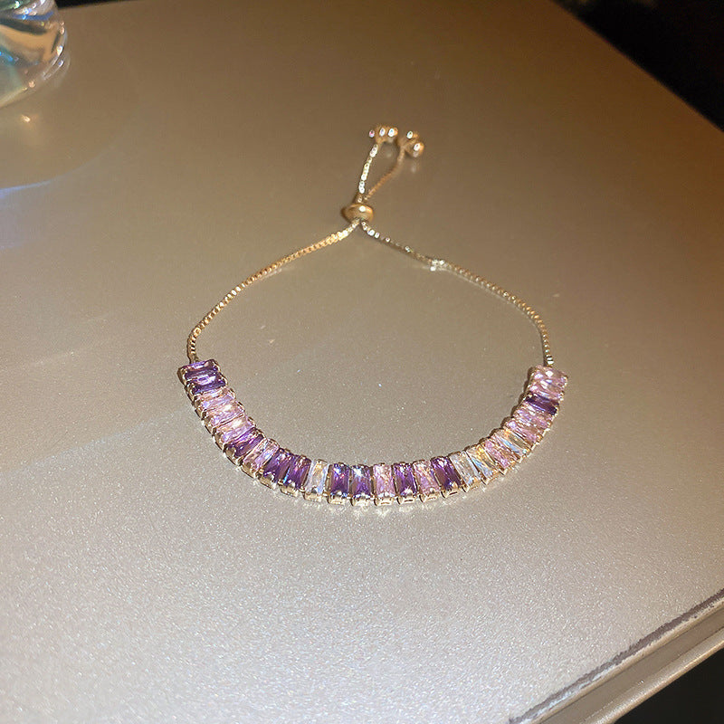 Zircon Adjustable Bracelet Series – Light Luxury & Chic Elegance