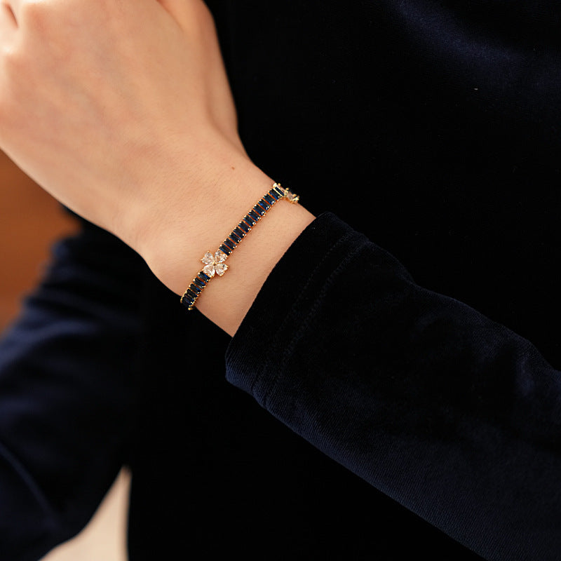 Petal Sparkle Tennis Bracelet