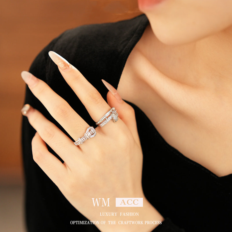 Baroque Pearl Tulip Open Ring – Korean Sweet Chic Series