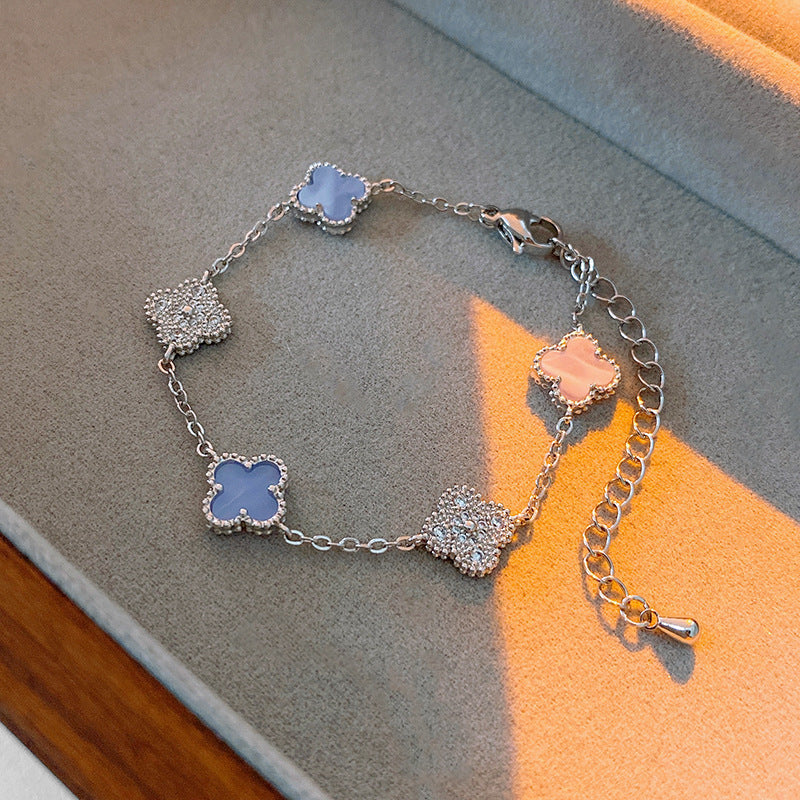 Vintage Geometric Zircon Bracelet Series – Minimalist Chic Elegance