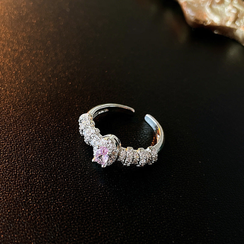 Baroque Pearl Tulip Open Ring – Korean Sweet Chic Series