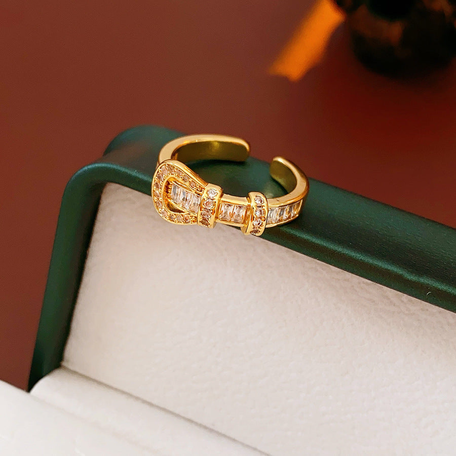Baroque Pearl Tulip Open Ring – Korean Sweet Chic Series