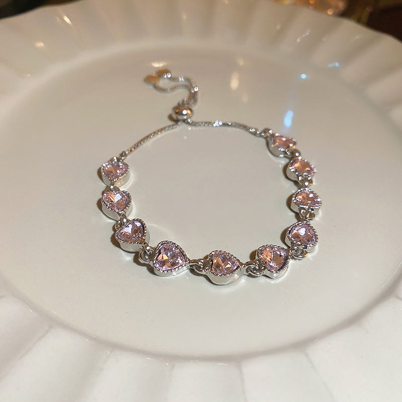 Crystal Bloom Bracelet Series – multiple floral variations displayed