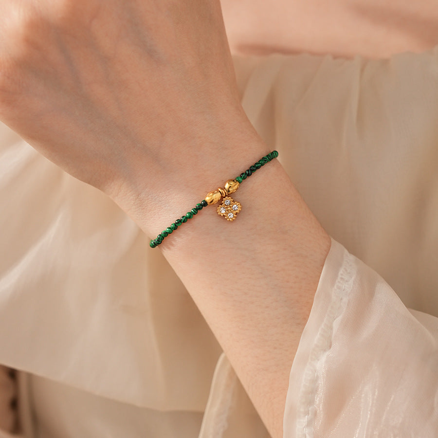 malachite charm bracelets