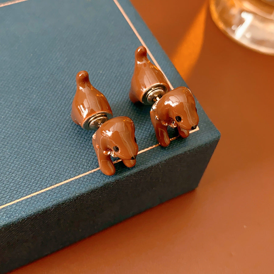 Playful Pup Stud Earrings