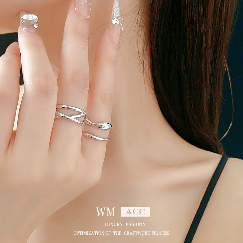 Baroque Pearl Tulip Open Ring – Korean Sweet Chic Series