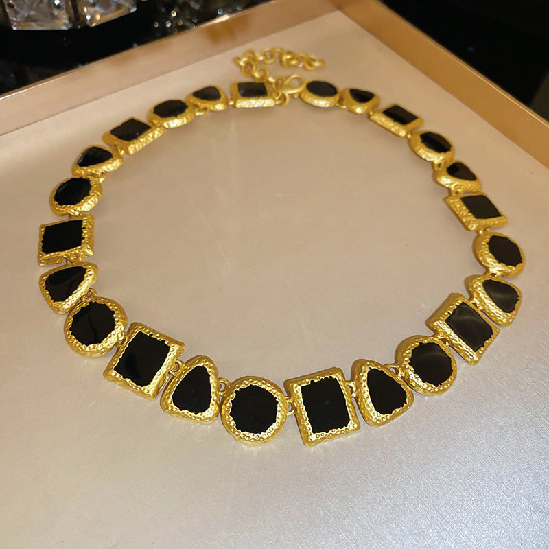 Medieval Luxe Statement Necklace – Vintage Geometric Series