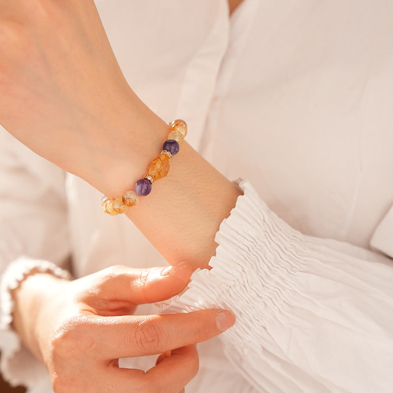 Sunset Harmony Crystal Bangle
