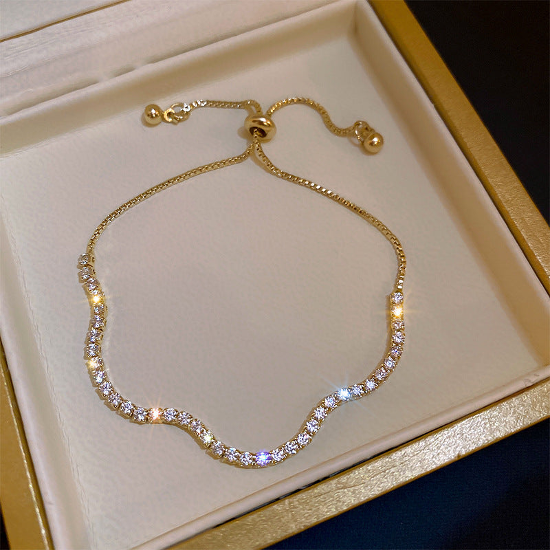 Crystal Bloom Bracelet Series – multiple floral variations displayed