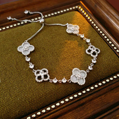 Vintage Geometric Zircon Bracelet Series – Minimalist Chic Elegance