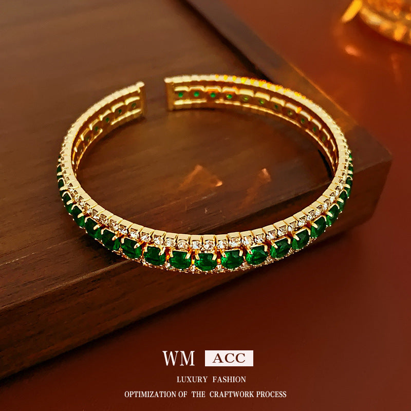 Crystal Bloom Vintage Bracelet Series – Elegant Retro Style