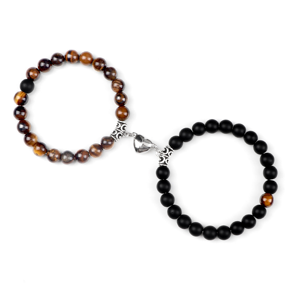 Bonded Hearts Duo · Couple Beaded Bracelets