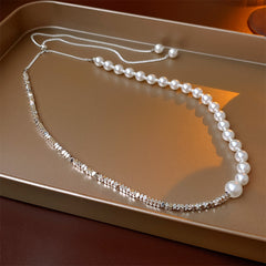 Artificial Silver Fragment Pearl Choker