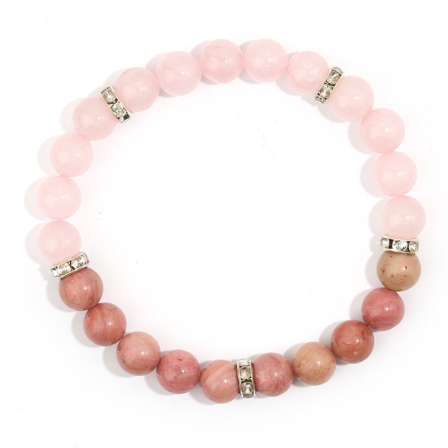 Celestial Halo · Lapis & Gemstone Beaded Bracelet (8mm)