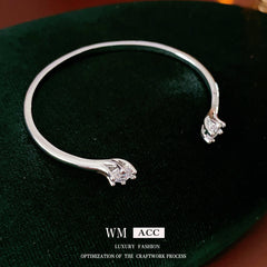 Crystal Bloom Vintage Bracelet Series – Elegant Retro Style