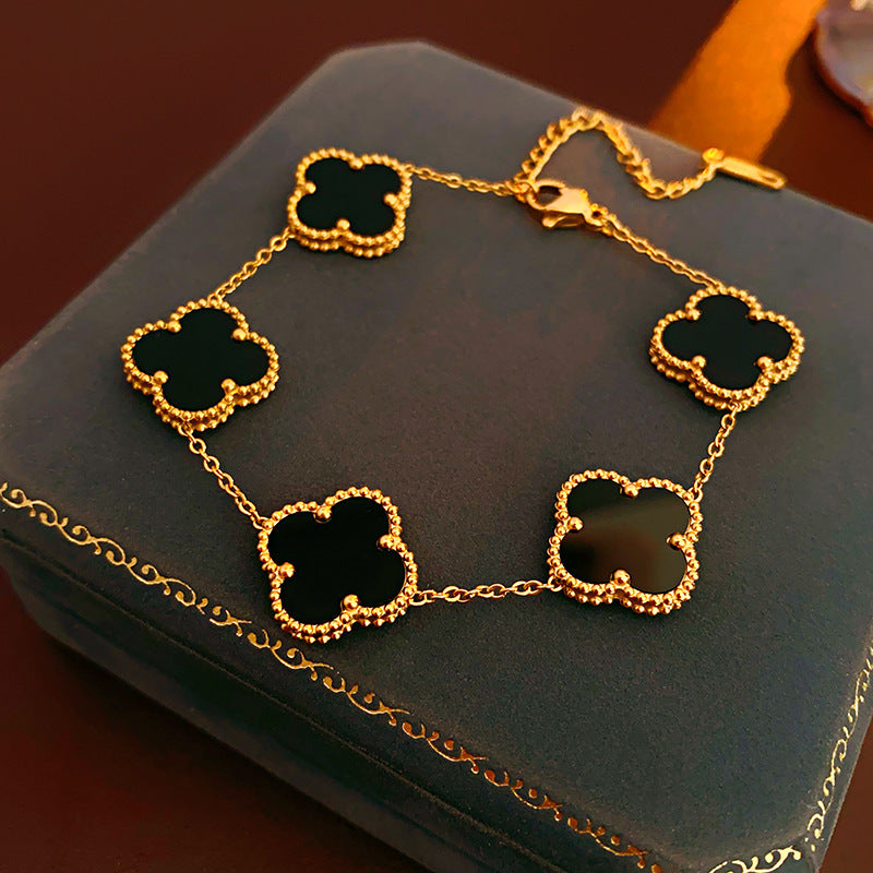 Crystal Bloom Vintage Bracelet Series – Elegant Retro Style