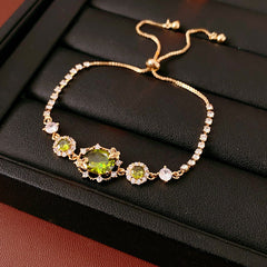 Crystal Bloom Bracelet Series – multiple floral variations displayed