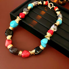Medieval Luxe Statement Necklace – Vintage Geometric Series