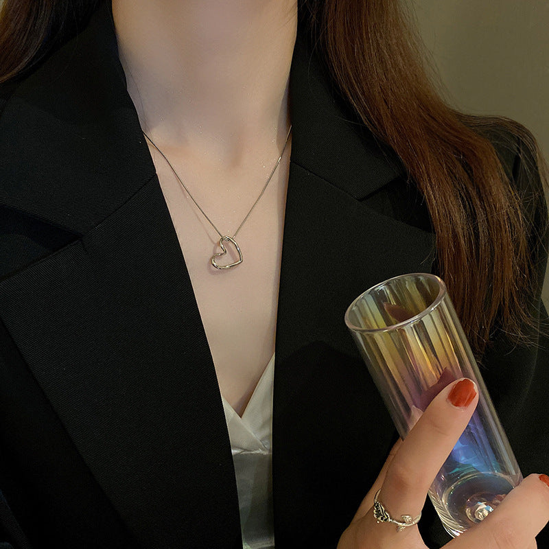Pearl Heart Necklace Series – multiple double-layer variations displayed