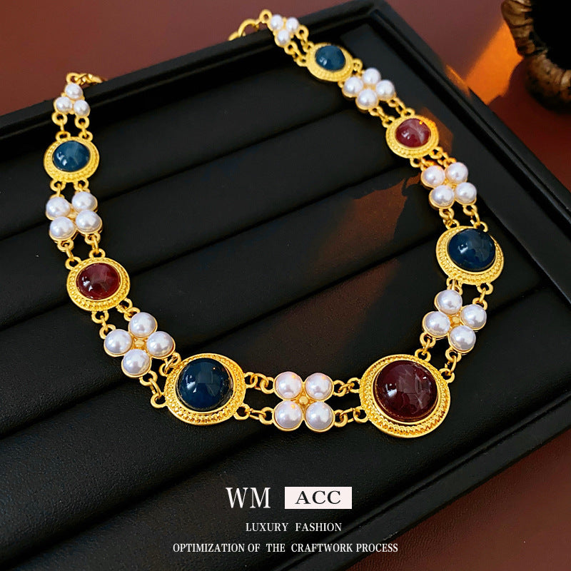 Medieval Luxe Statement Necklace – Vintage Geometric Series