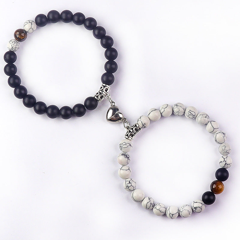 Bonded Hearts Duo · Couple Beaded Bracelets