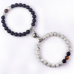 Bonded Hearts Duo · Couple Beaded Bracelets