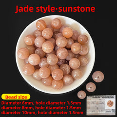 Crystal × Jade × Chalcedony × Agate | DIY Loose Round Beads