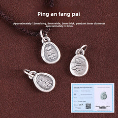 Relic Gleam 999 silver pendant, oxidized vintage finish