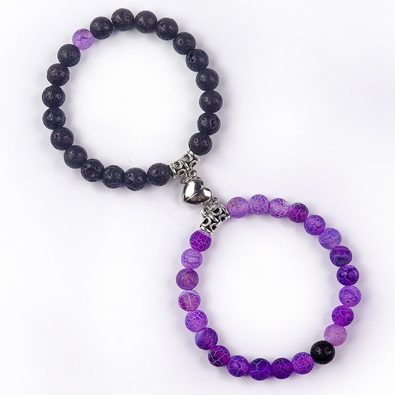 Bonded Hearts Duo · Couple Beaded Bracelets