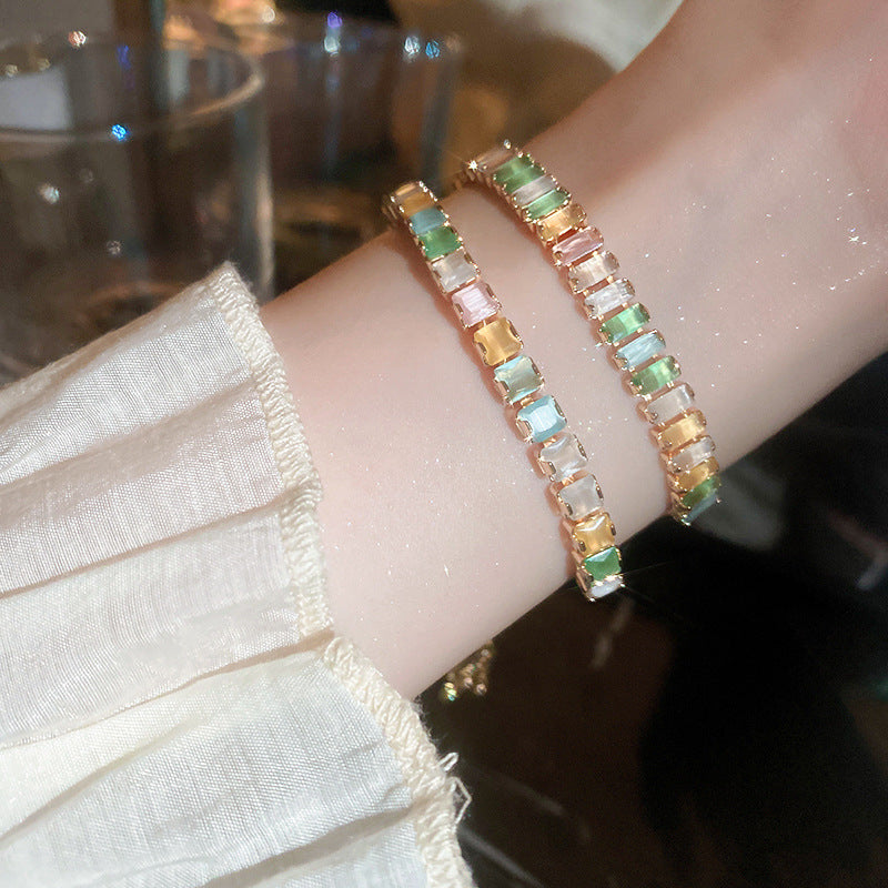 Zircon Adjustable Bracelet Series – Light Luxury & Chic Elegance